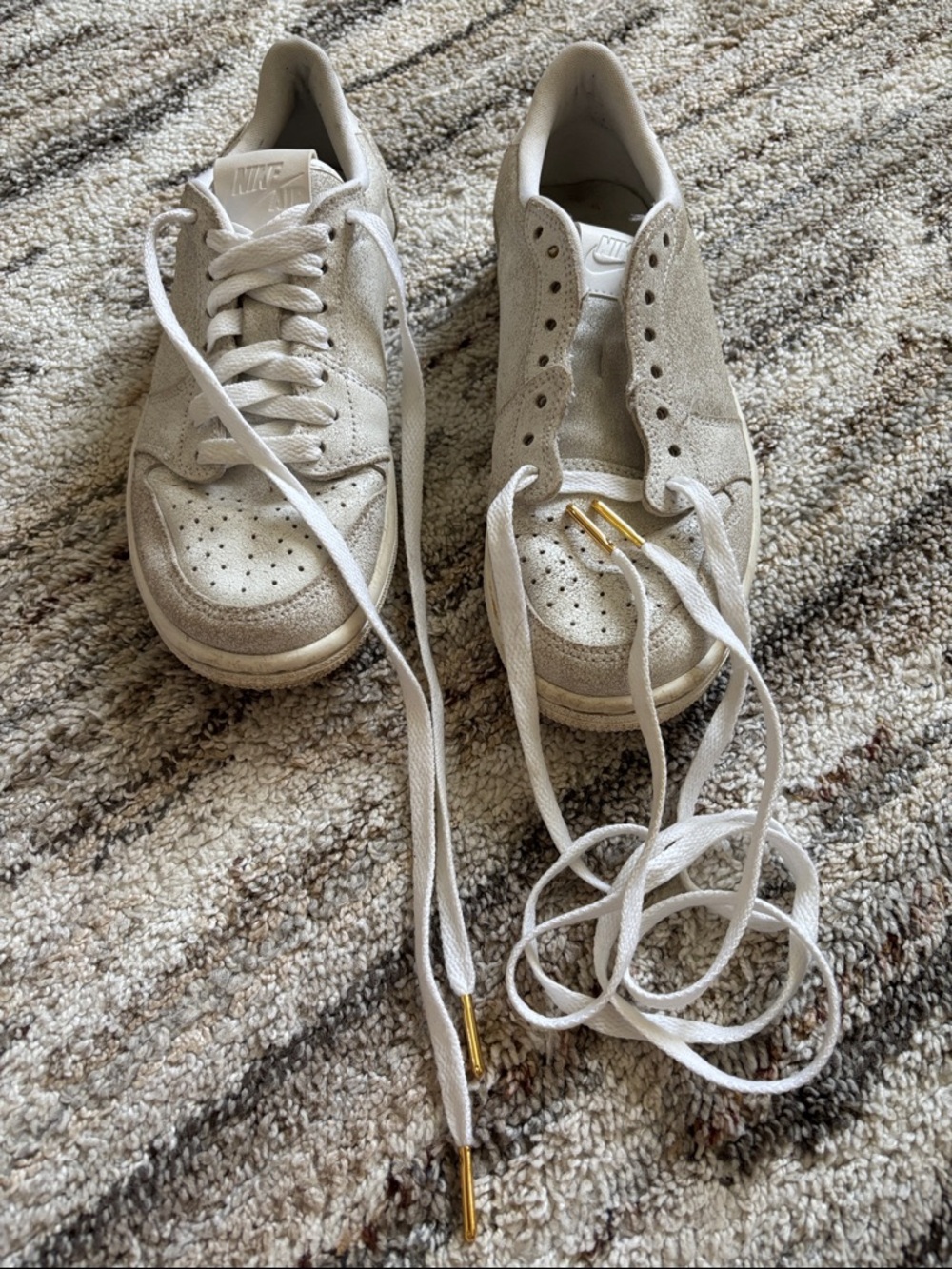 Nike Low-Top Sneakers with Gold-Tip Laces